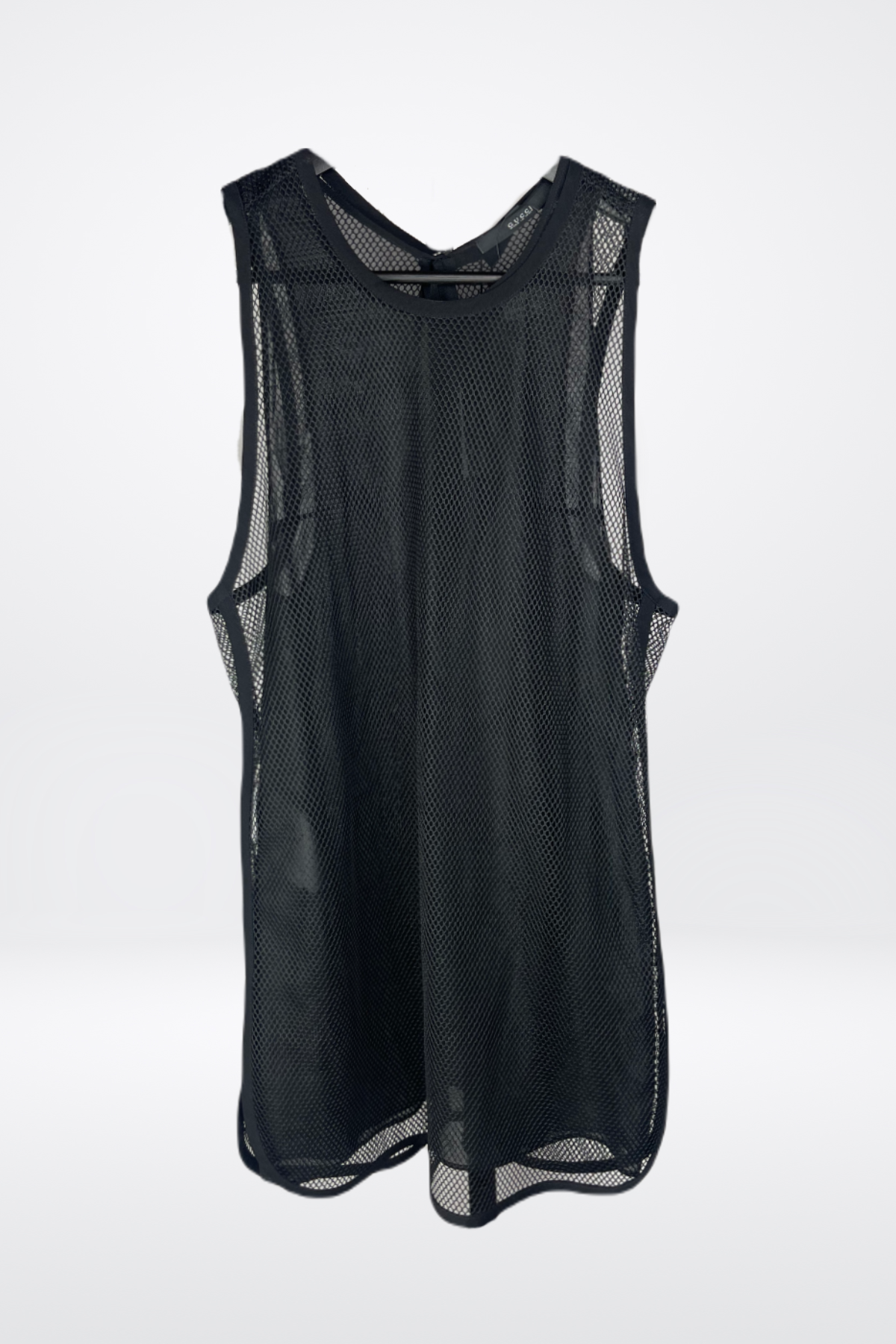 Gucci Crew Neck Layered Net Sleeveless Top NWT