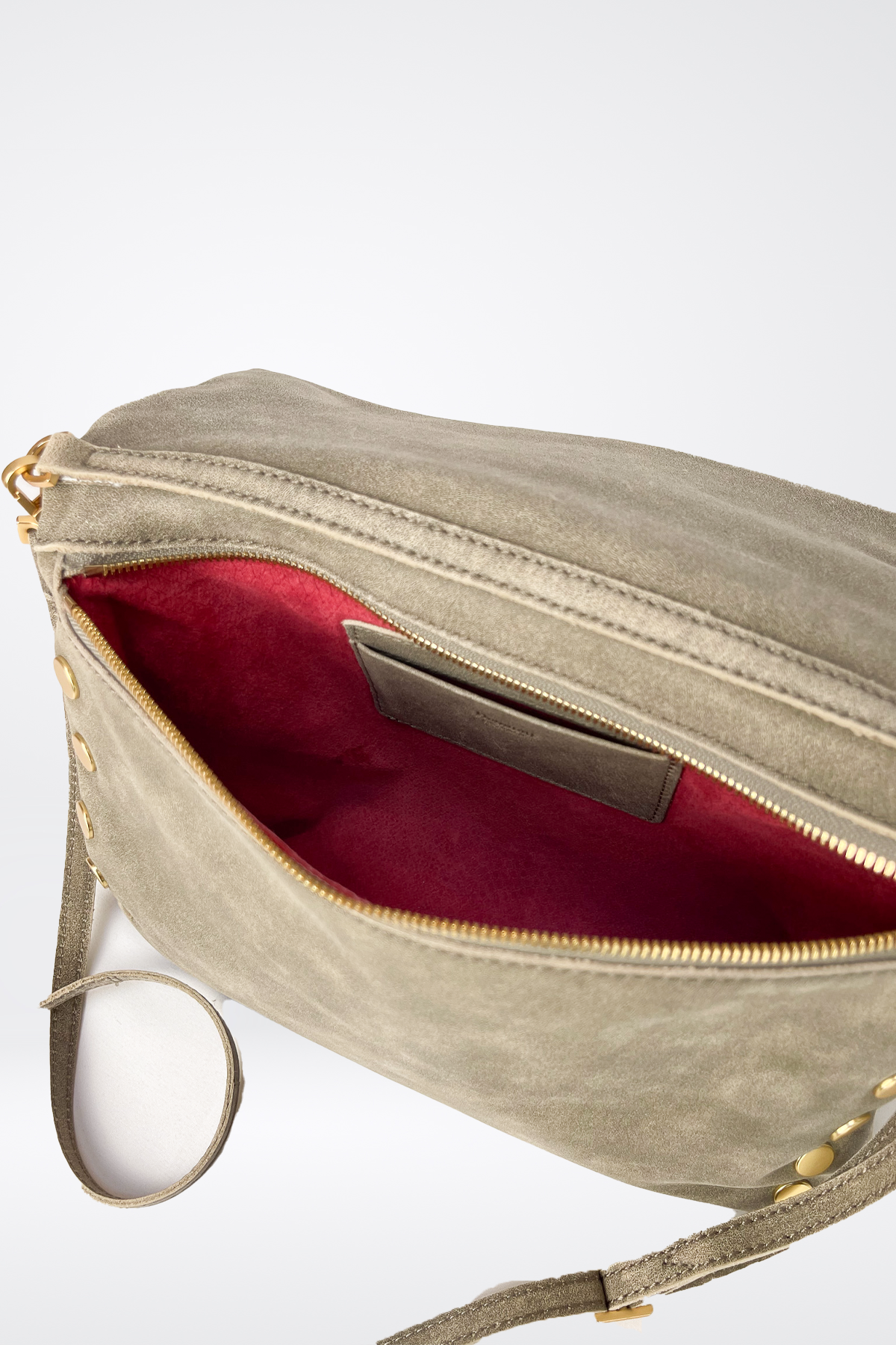 Hammitt Zippered Leather Crossbody Clutch