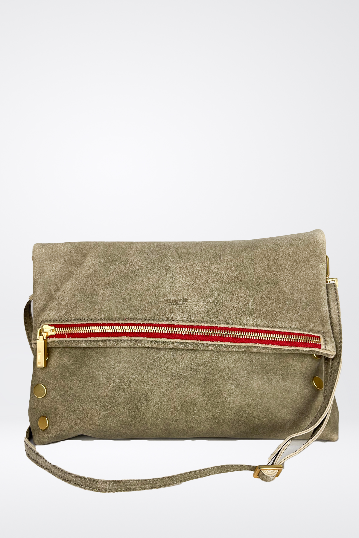 Hammitt Zippered Leather Crossbody Clutch