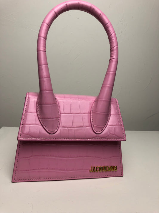 Jacquemus Pink Croc Medium Chiquito
