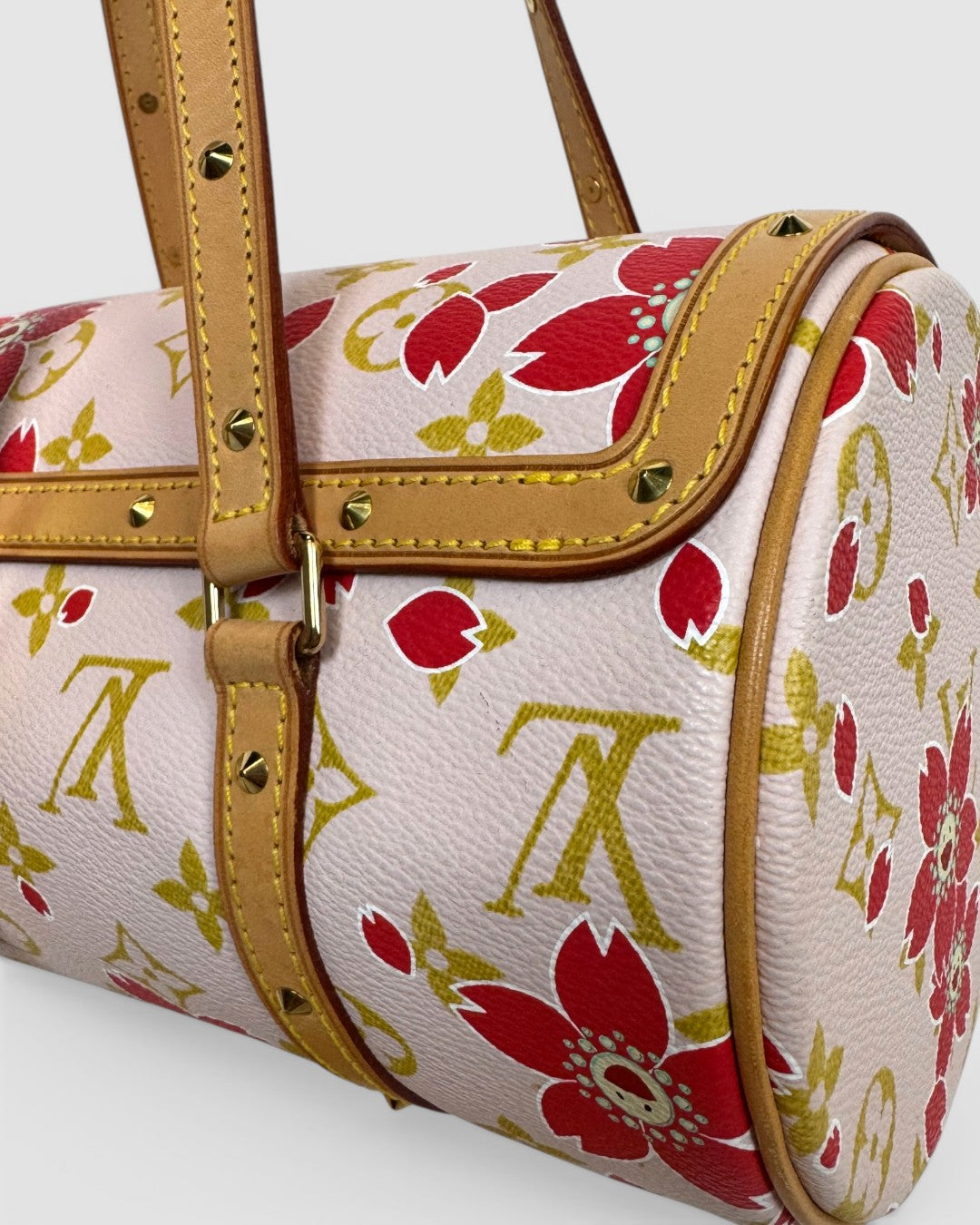 Louis Vuitton Monogram Cherry Blossom Papillon 26 Vintage Shoulder Bag