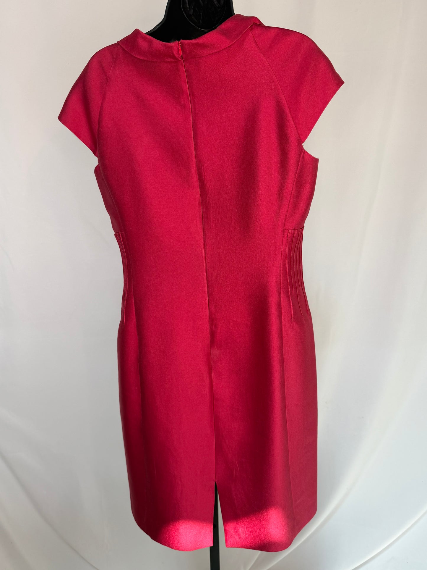Armani Collezioni Cap Sleeve Cowl Neck Midi Dress