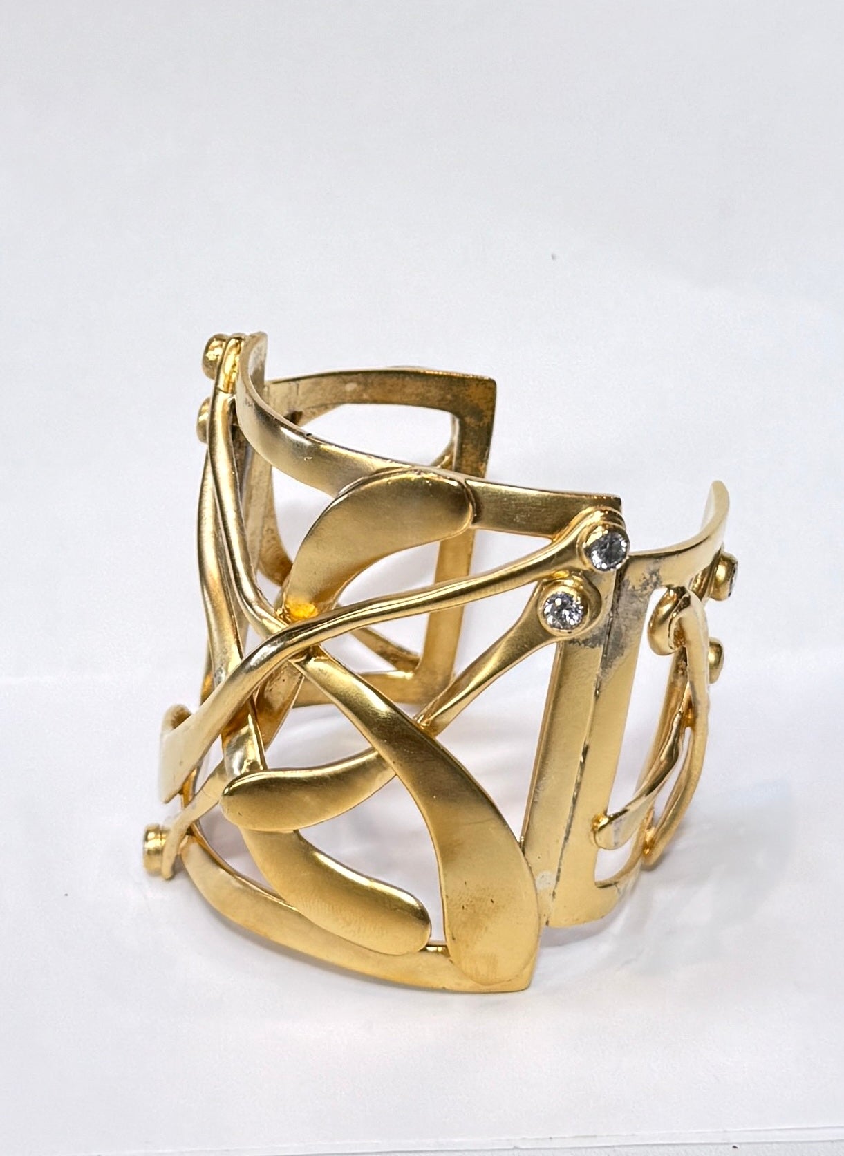 Pavé the Way Sterling Silver "Alex" Cuff Bracelet