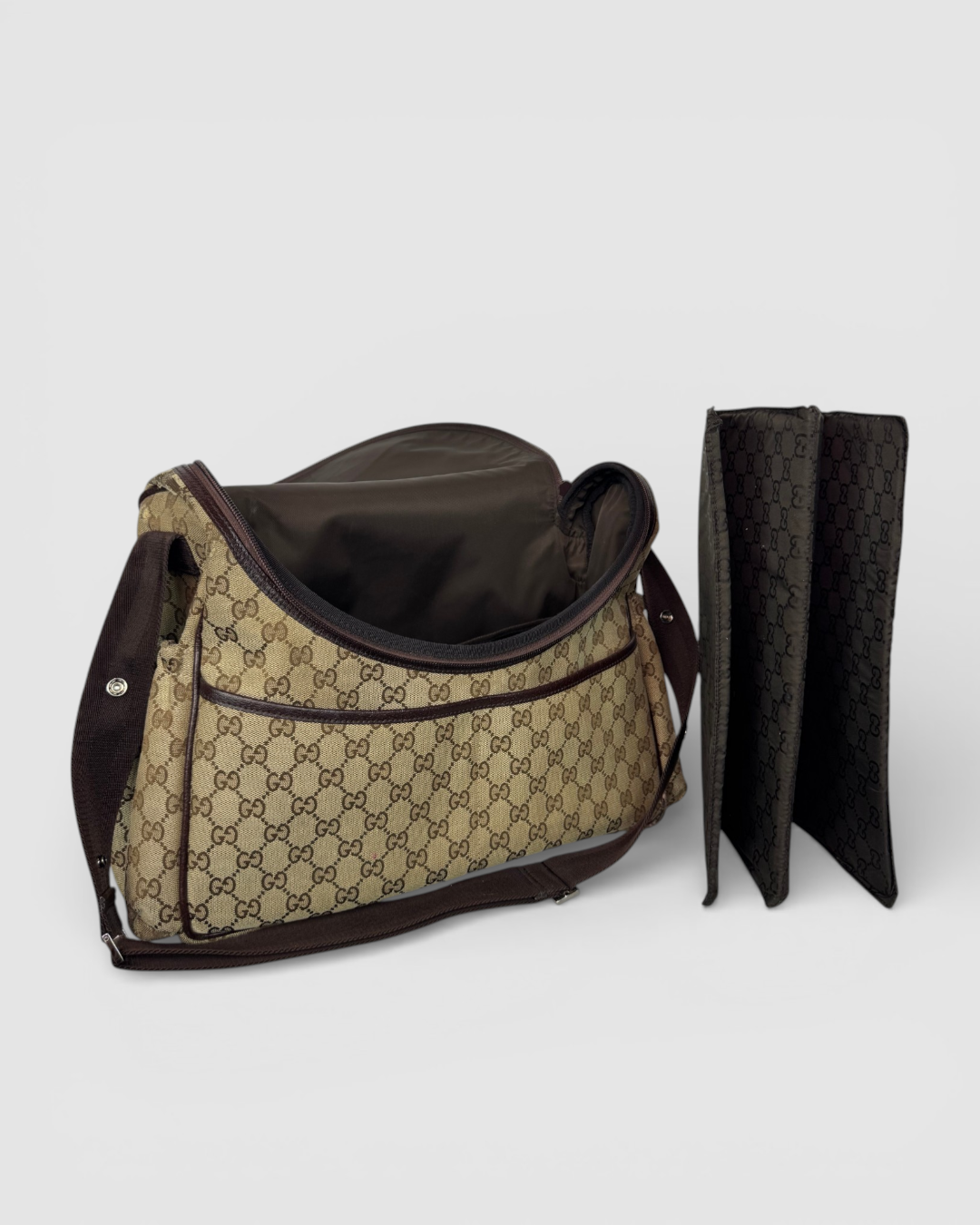 Gucci Monogram GG Canvas Diaper Bag