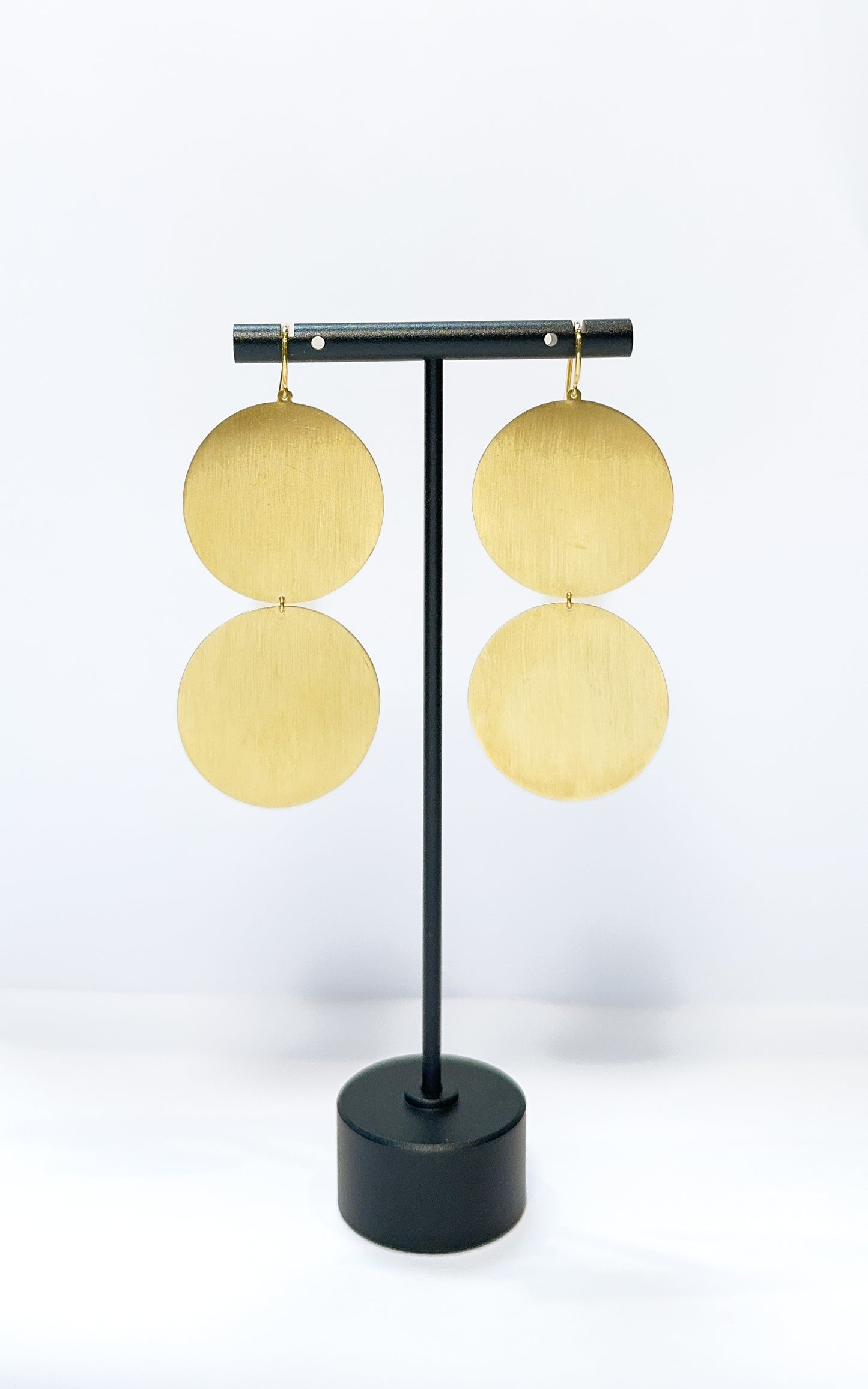 Irene Neuwirth 18K Gold Two Tier Large Gold Classic Circle Earrings