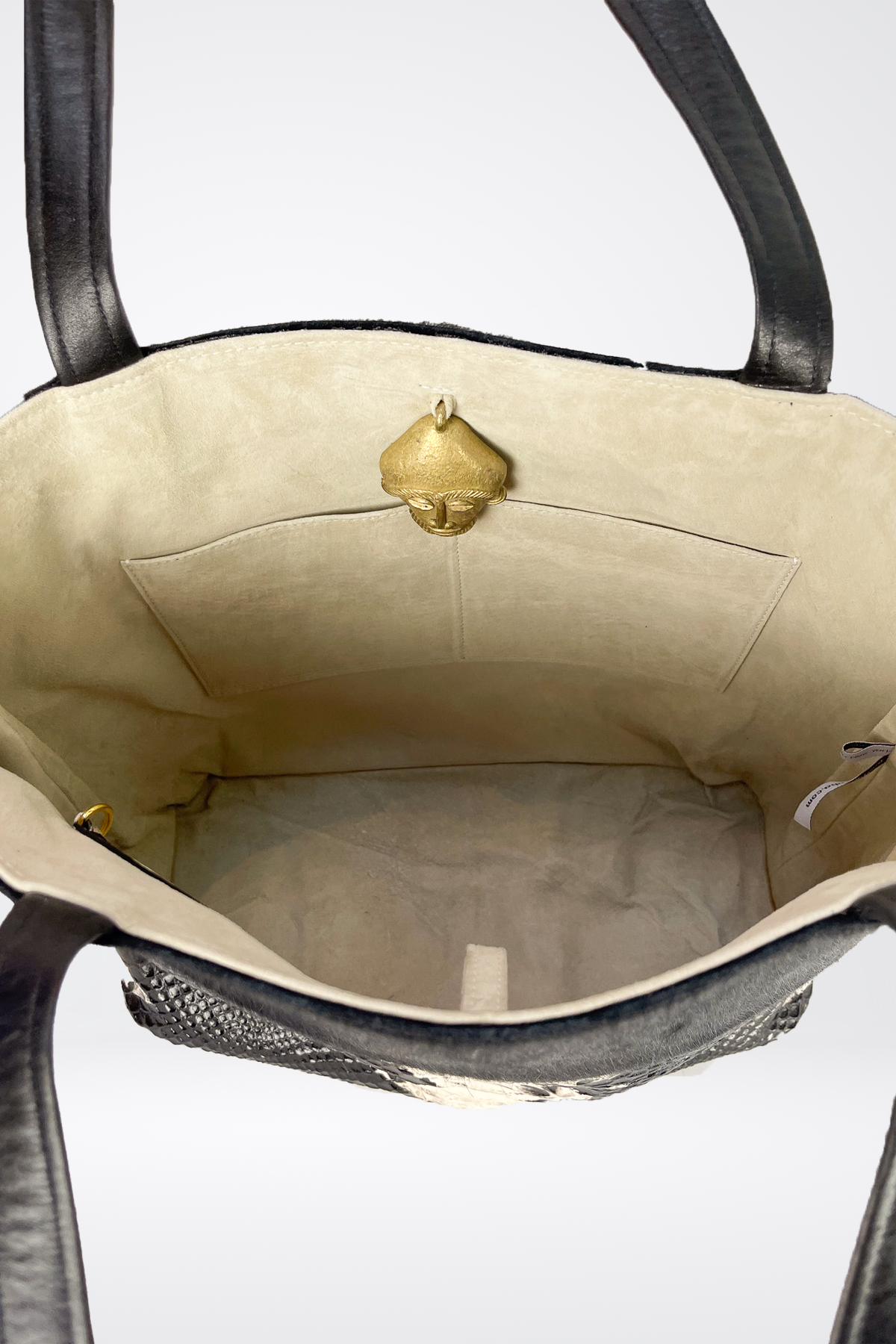 Ingrid Bruha Embossed Leather Tote