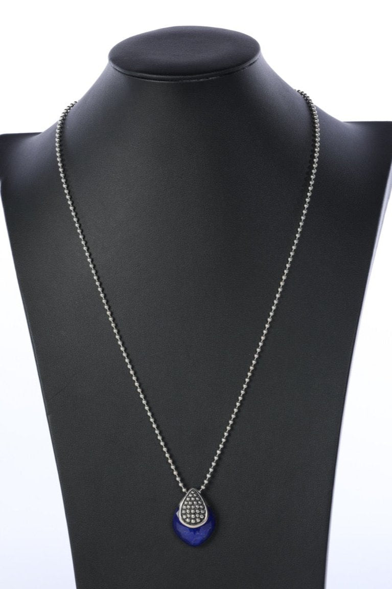 DUSTBAG - Lagos Lapis Lazuli & Quartz Doublet Maya Pendant Necklace