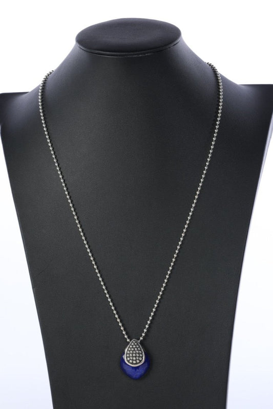 DUSTBAG - Lagos Lapis Lazuli & Quartz Doublet Maya Pendant Necklace