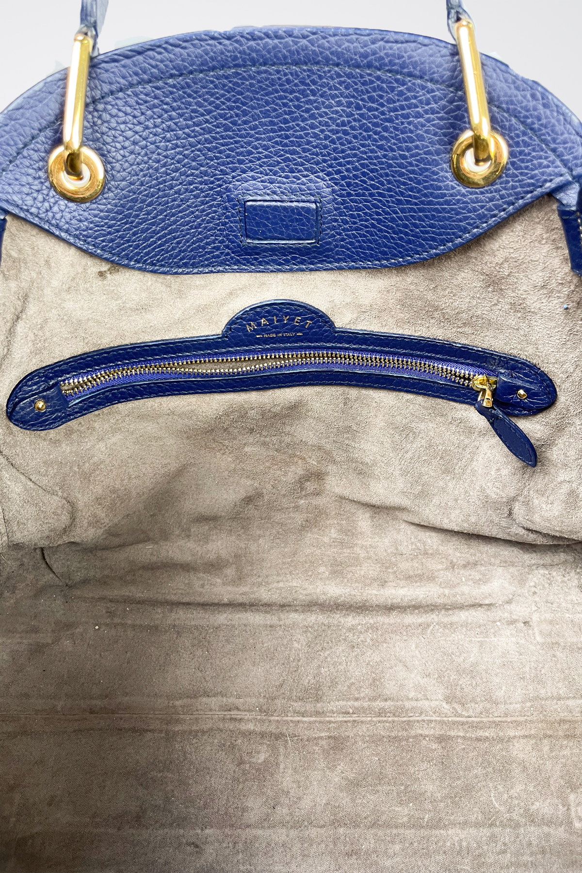 Maiyet Leather Colorblock Pattern Handle Bag