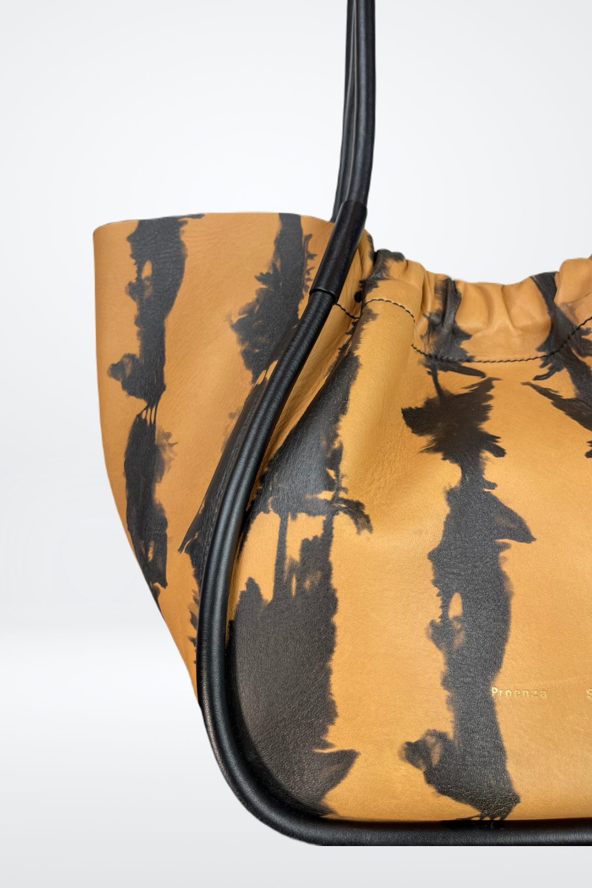 Proenza Schouler Brown/Black Watercolor Lateral Line Handbag