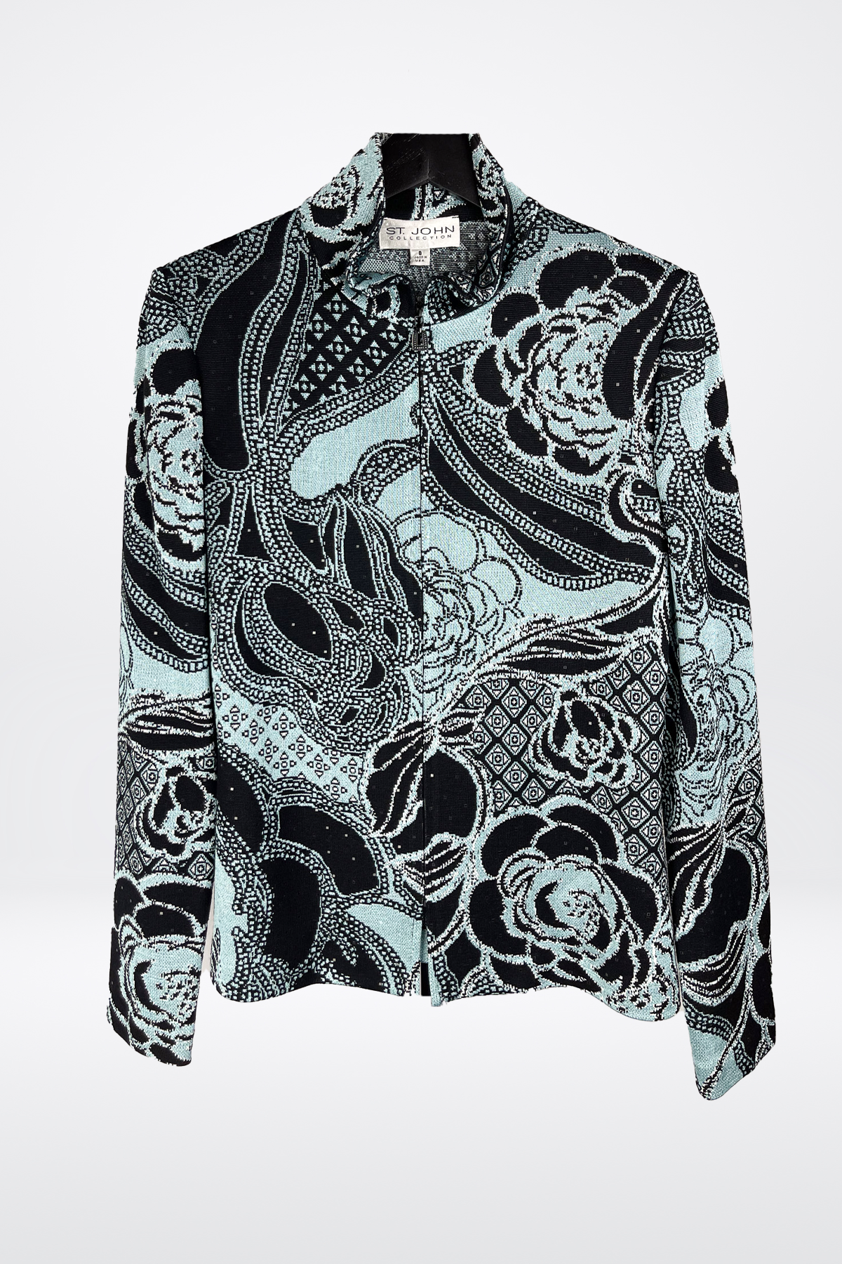 St. John Embellished Floral Jacket
