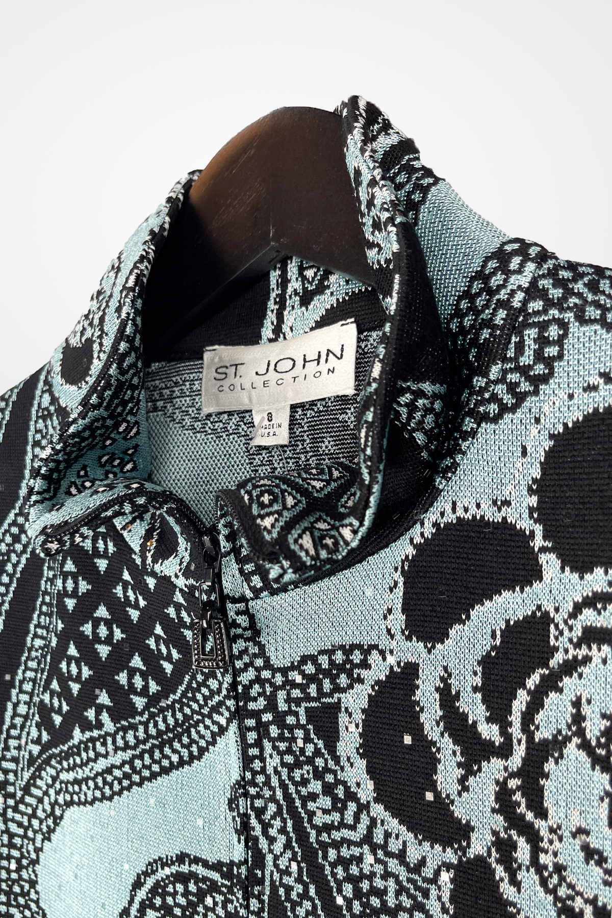 St. John Embellished Floral Jacket