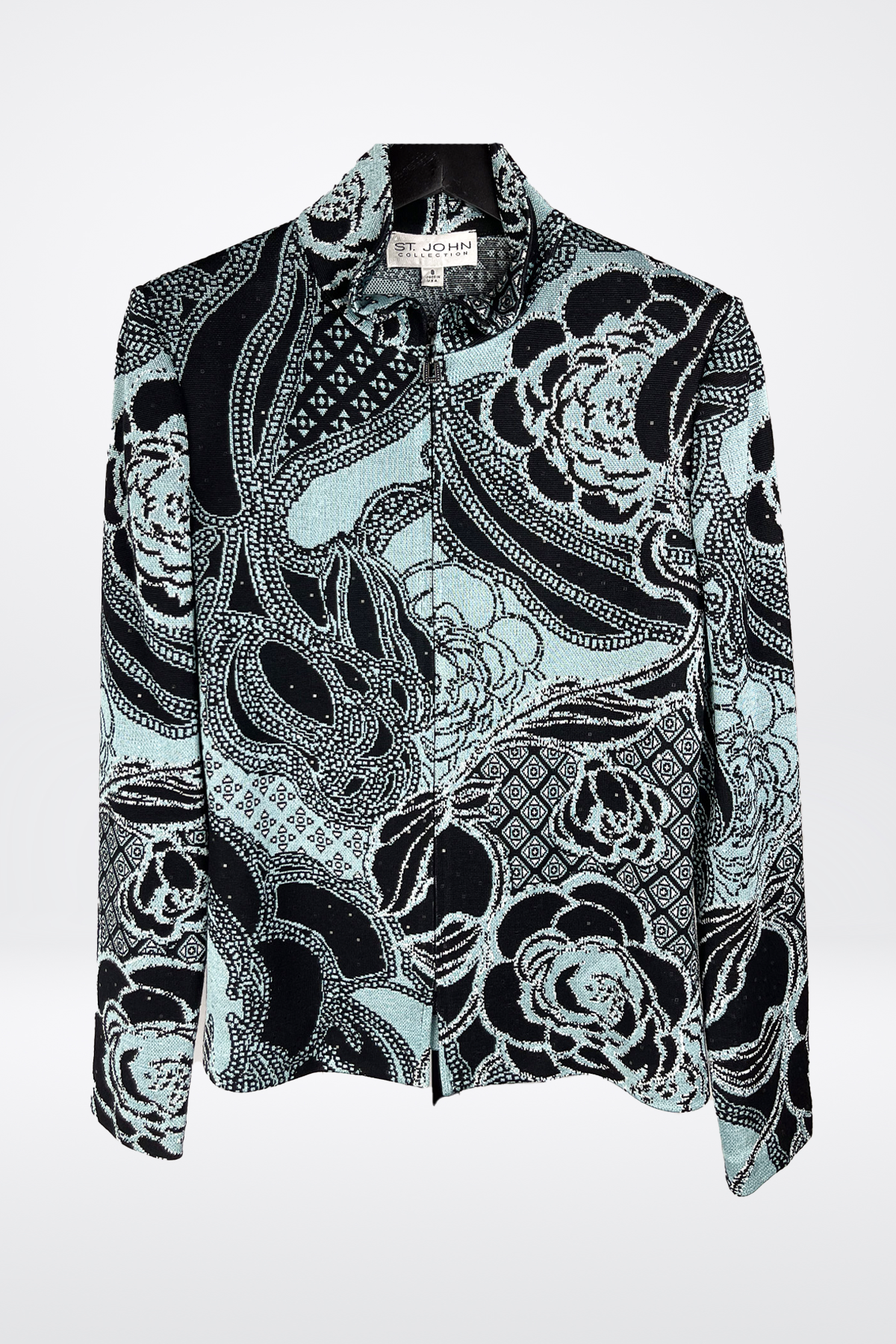 St. John Embellished Floral Jacket