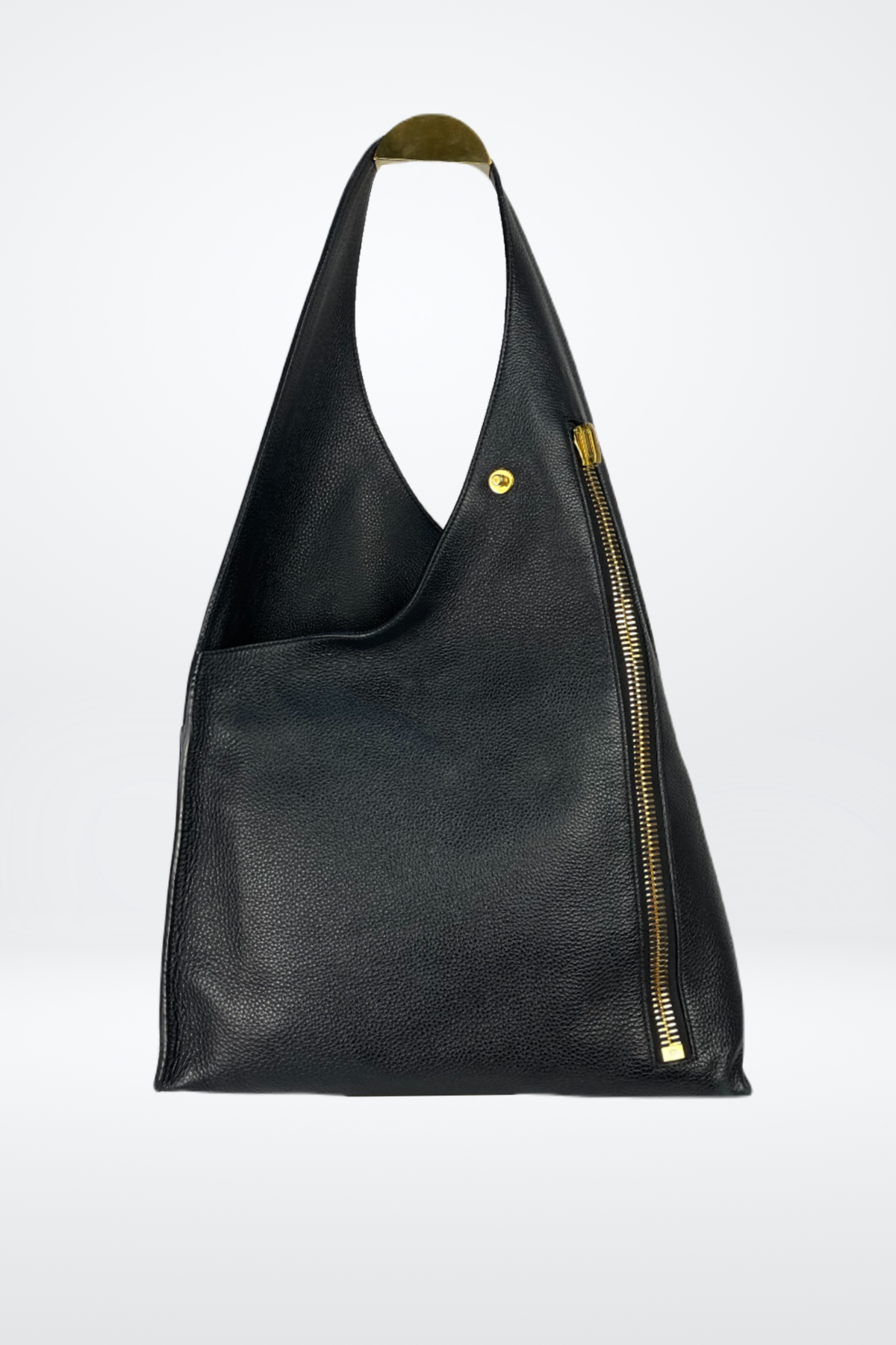 Tom Ford Large Single Strap Hobo Bag w Gold Hardware