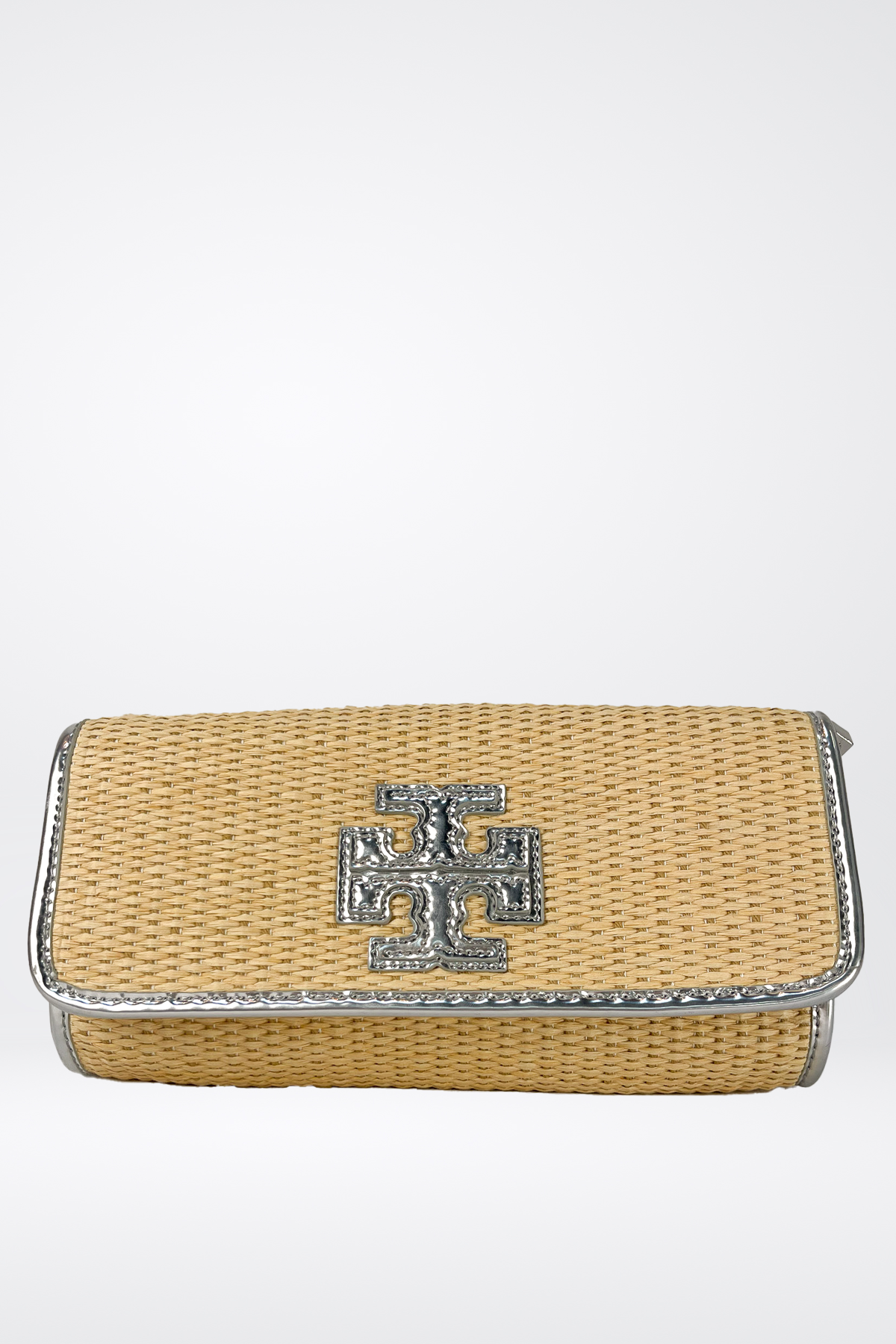 Tory Burch Straw Pochette Crossbody Bag