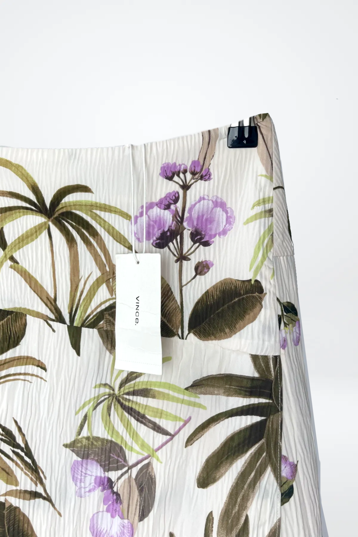Vince Split Layered Flower Print Skirt NWT