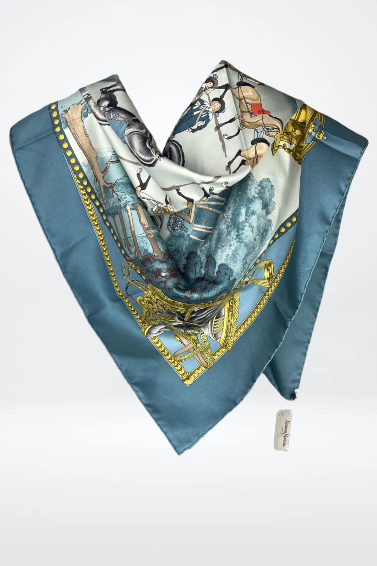 Hermes Equestrian Themed Scarf NWT