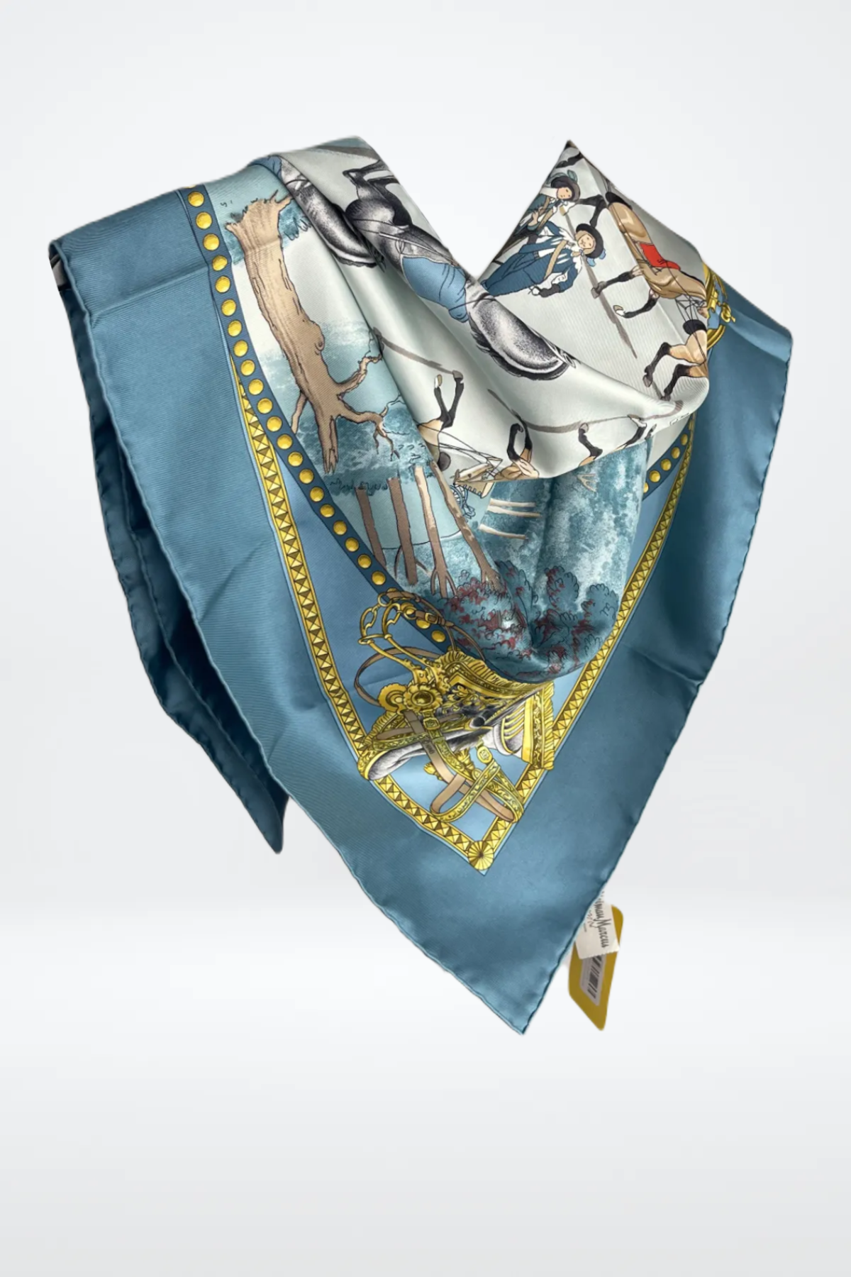 Hermes Equestrian Themed Scarf NWT