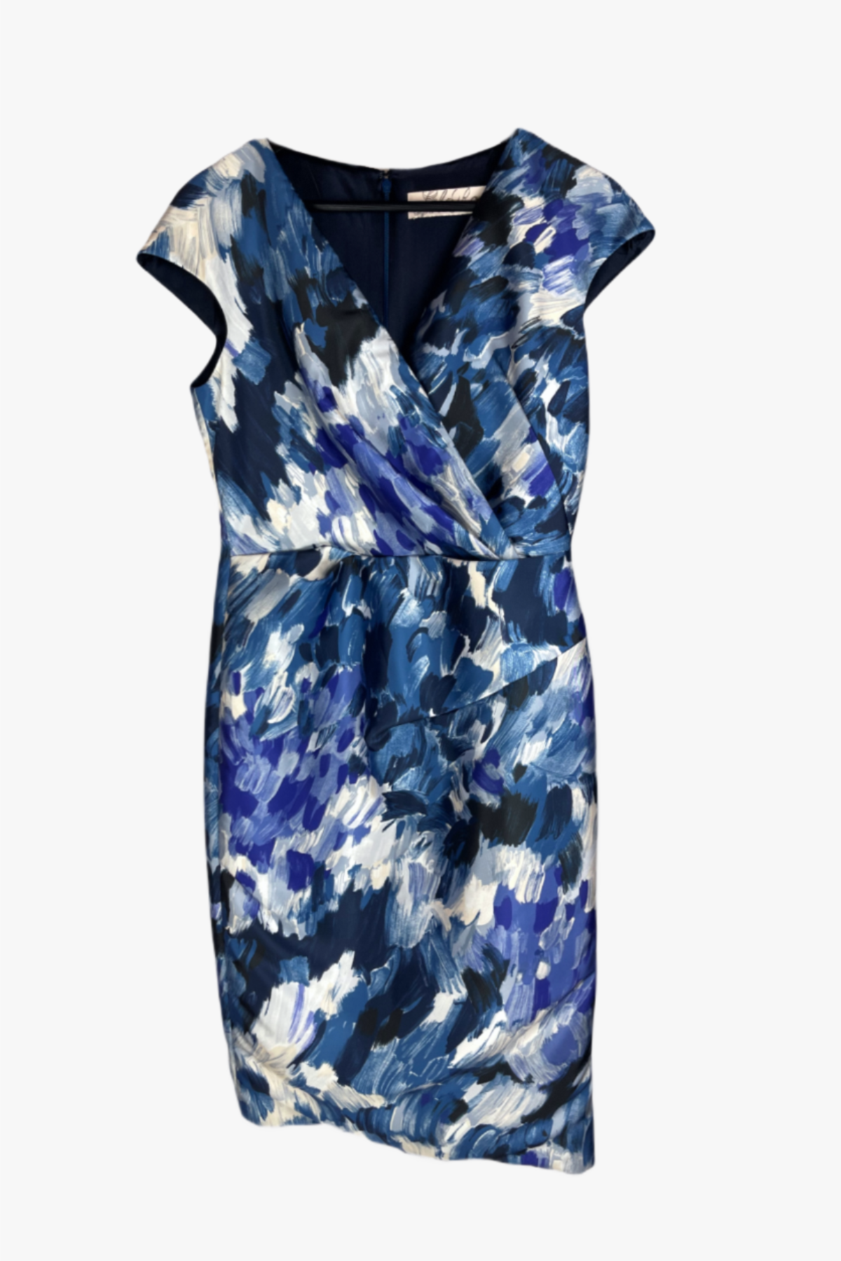 Lela Rose Midi Cap Sleeve Dress