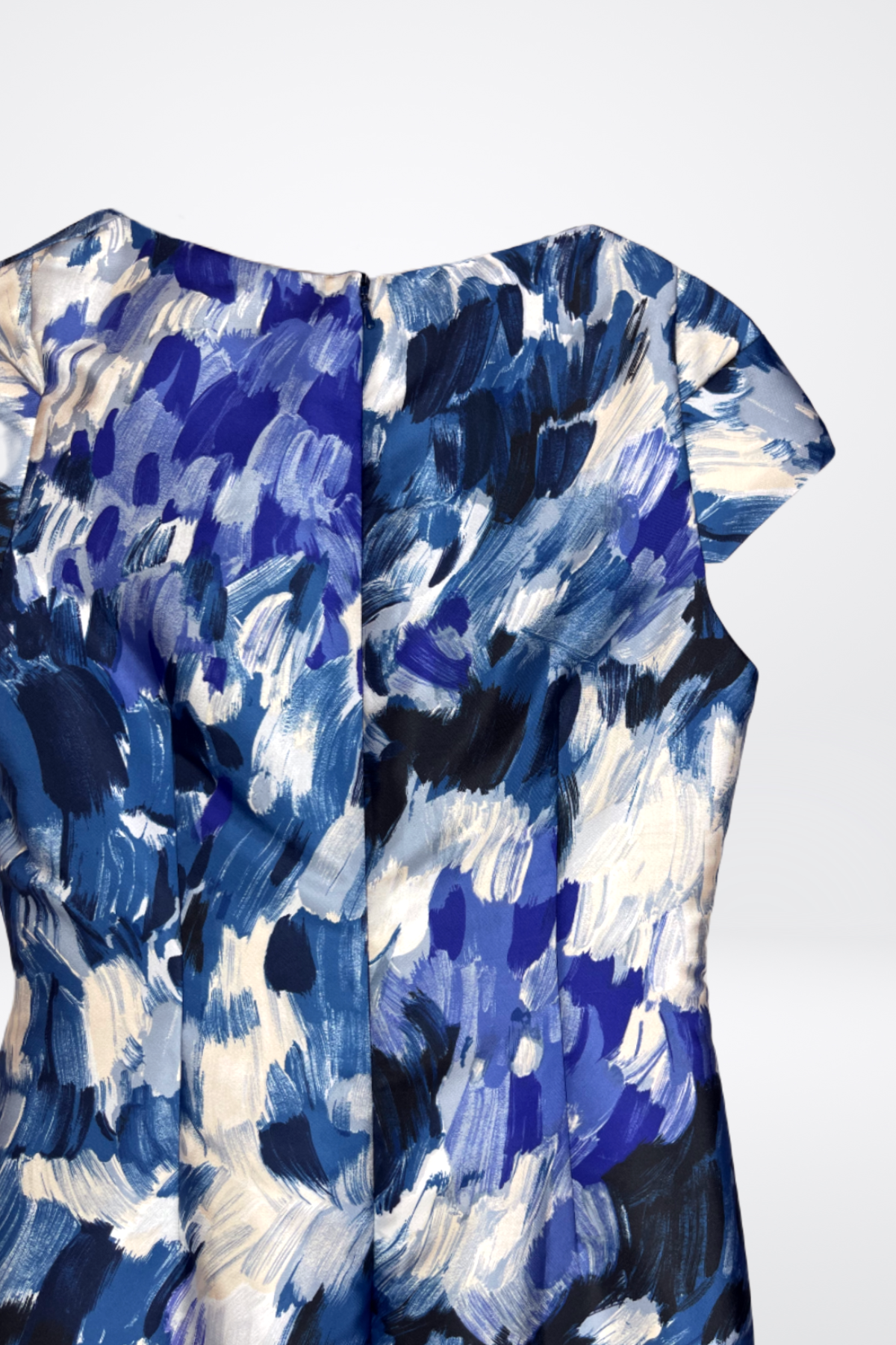 Lela Rose Midi Cap Sleeve Dress