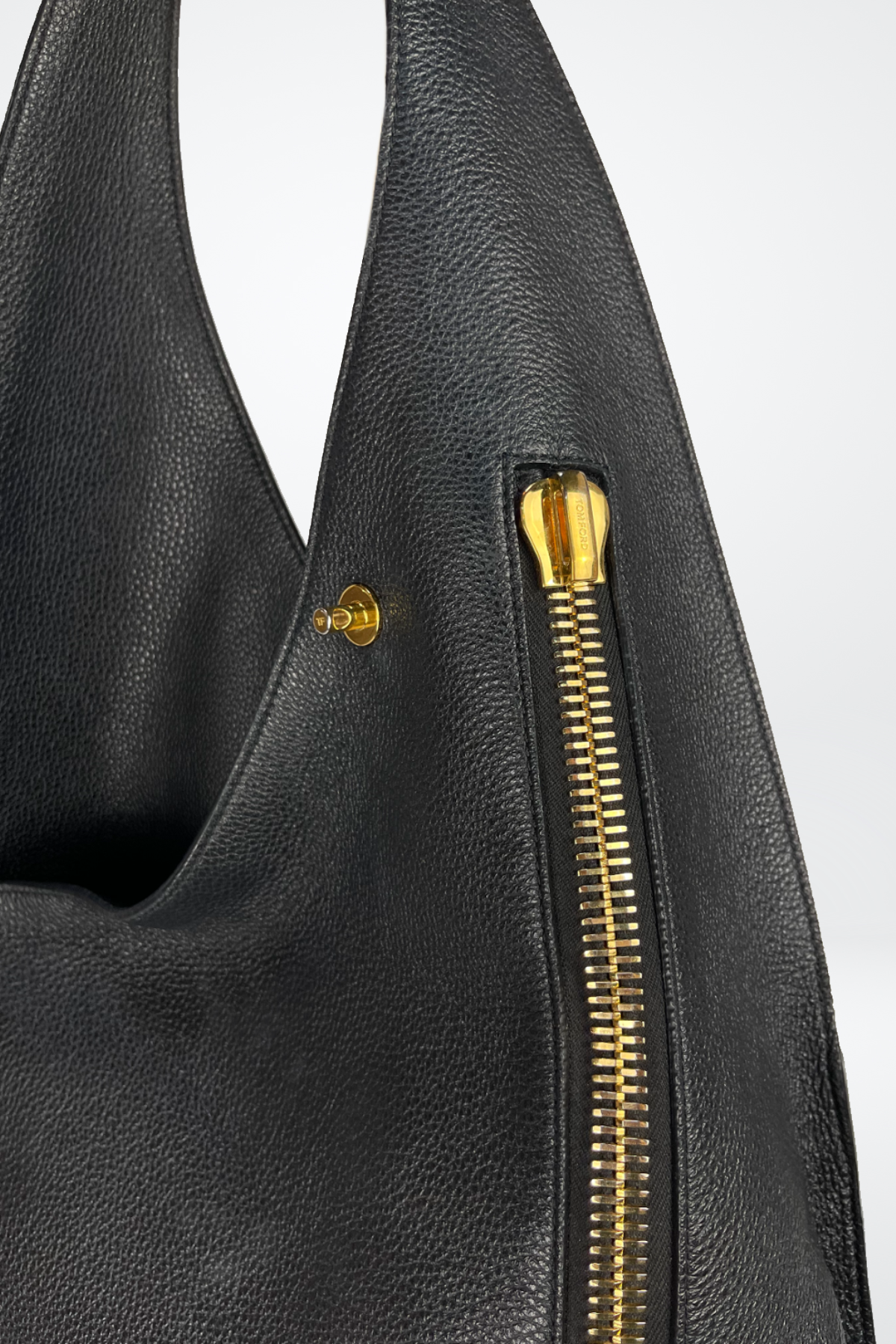 Tom Ford Large Single Strap Hobo Bag w Gold Hardware