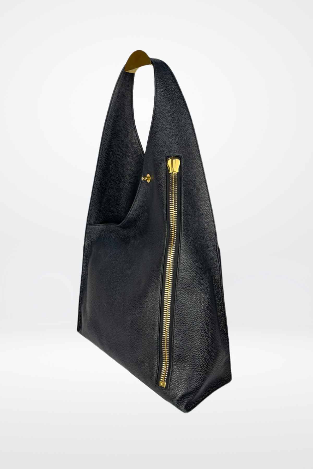 Tom Ford Large Single Strap Hobo Bag w Gold Hardware