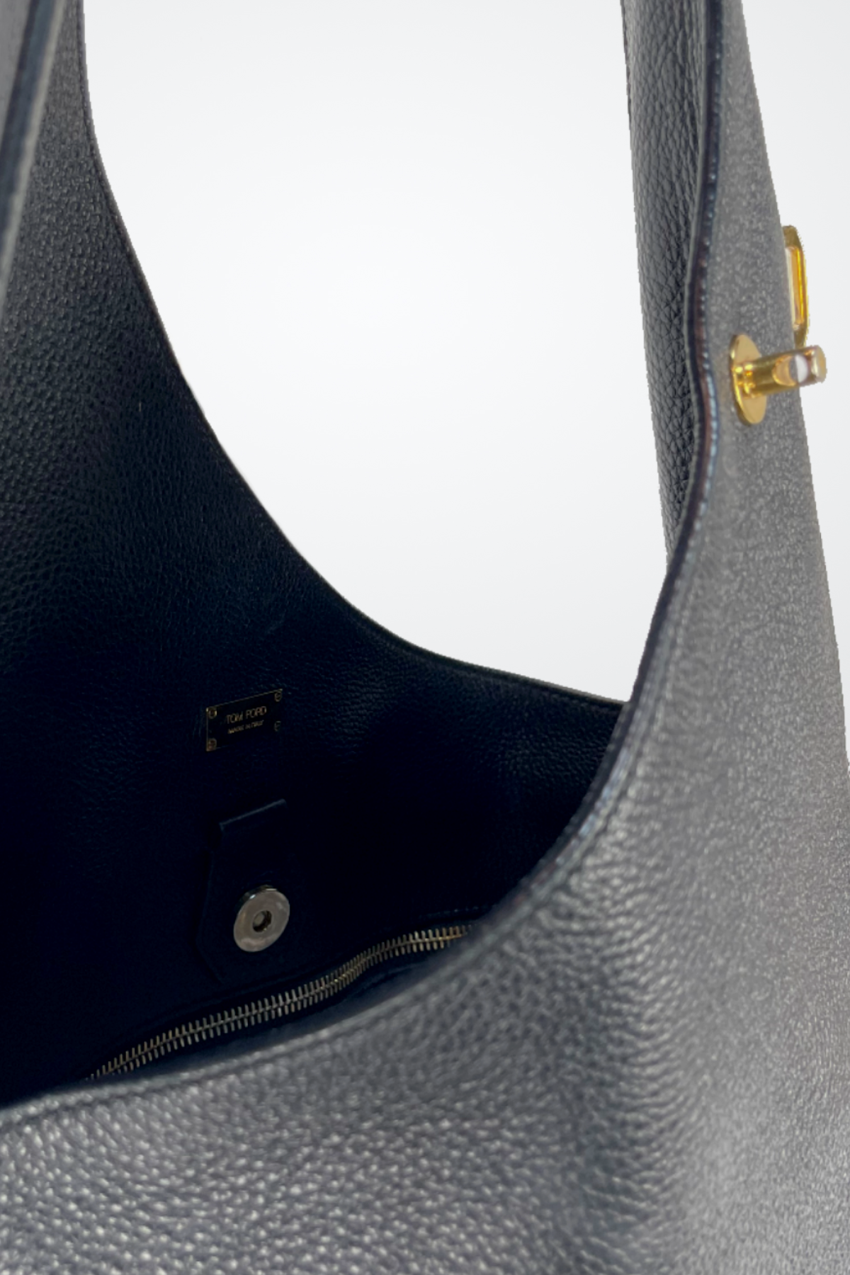 Tom Ford Large Single Strap Hobo Bag w Gold Hardware
