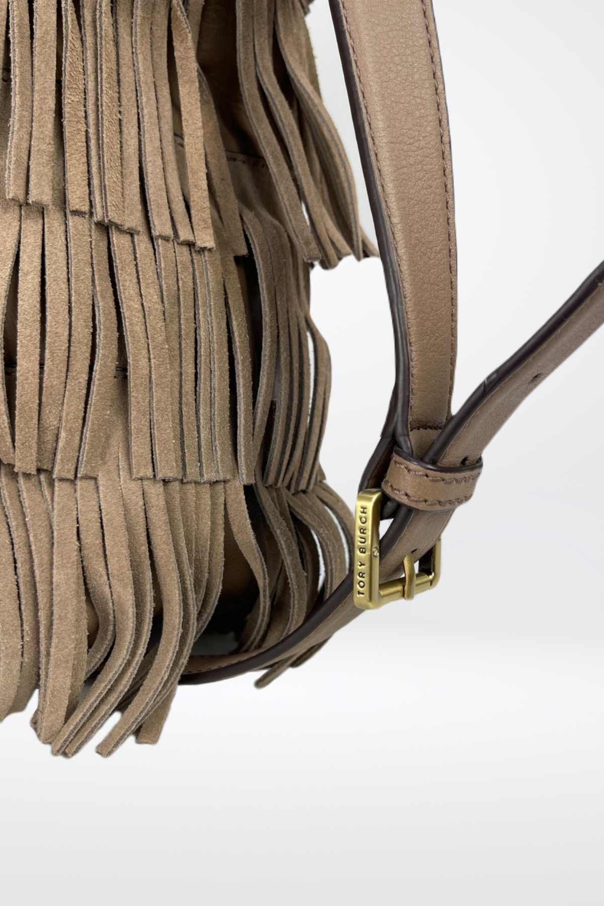 Tory Burch Fringed Suede Tan Shoulder Bag NWT