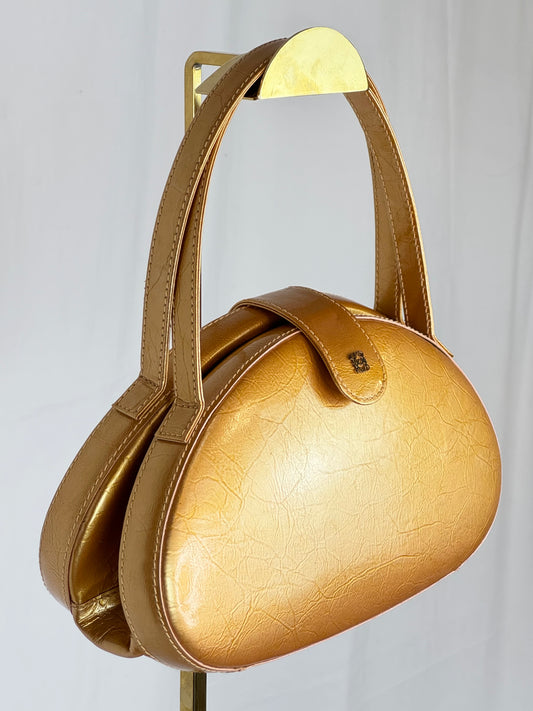 Loewe Golden Yellow Bean Shape Top Handle Mini Bag