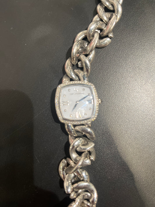 David Yurman "Albion" Stainless Steel Diamond Bezel .64 Carat 27mm Watch