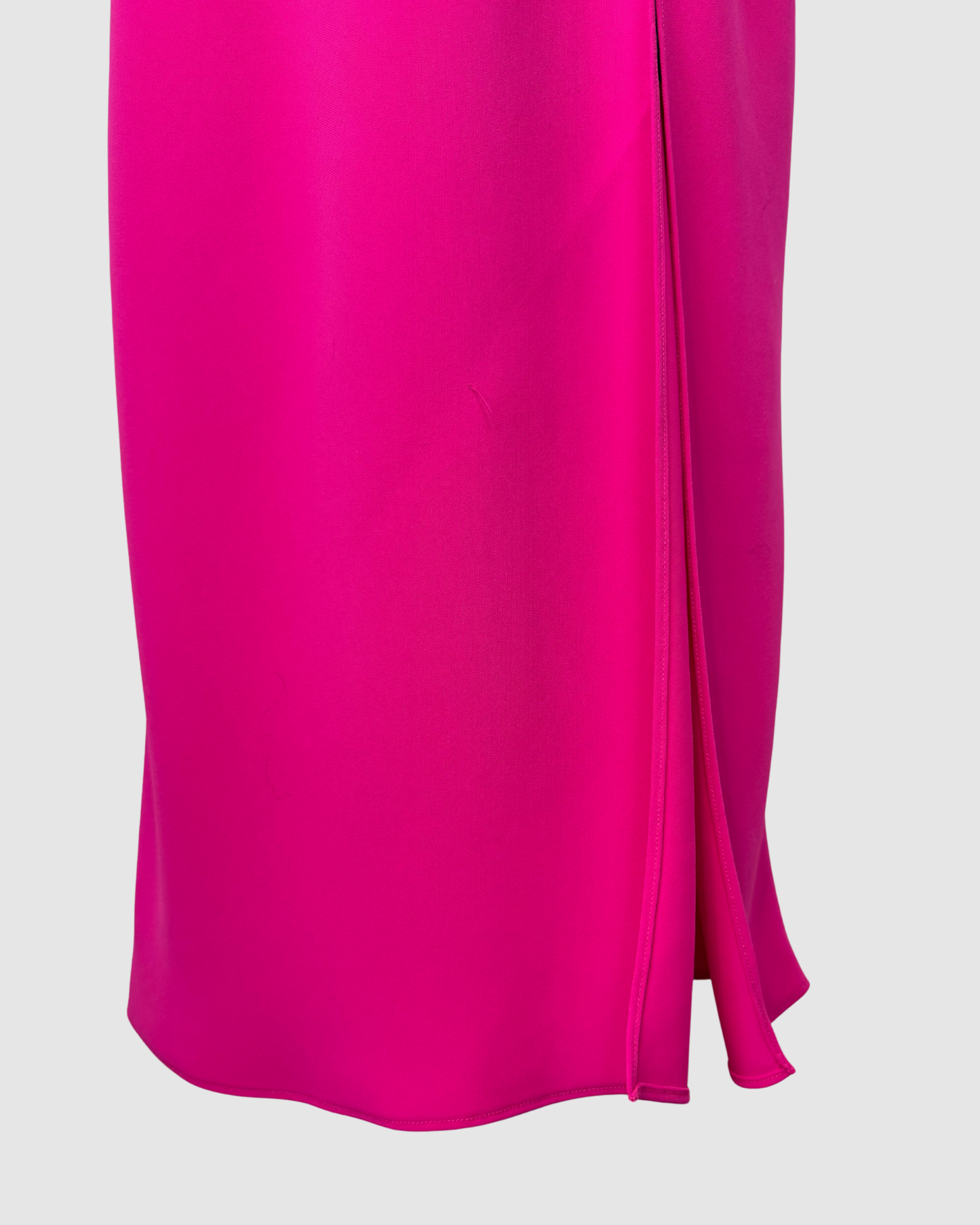 Amanda Uprichard Hot Pink Strapless Midi Dress