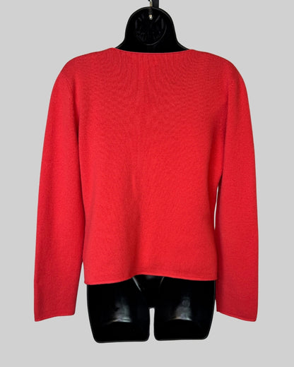 Brunello Cucinelli Cashmere Salmon Nude Strap Cami w Long Sleeve Cardigan & Tie