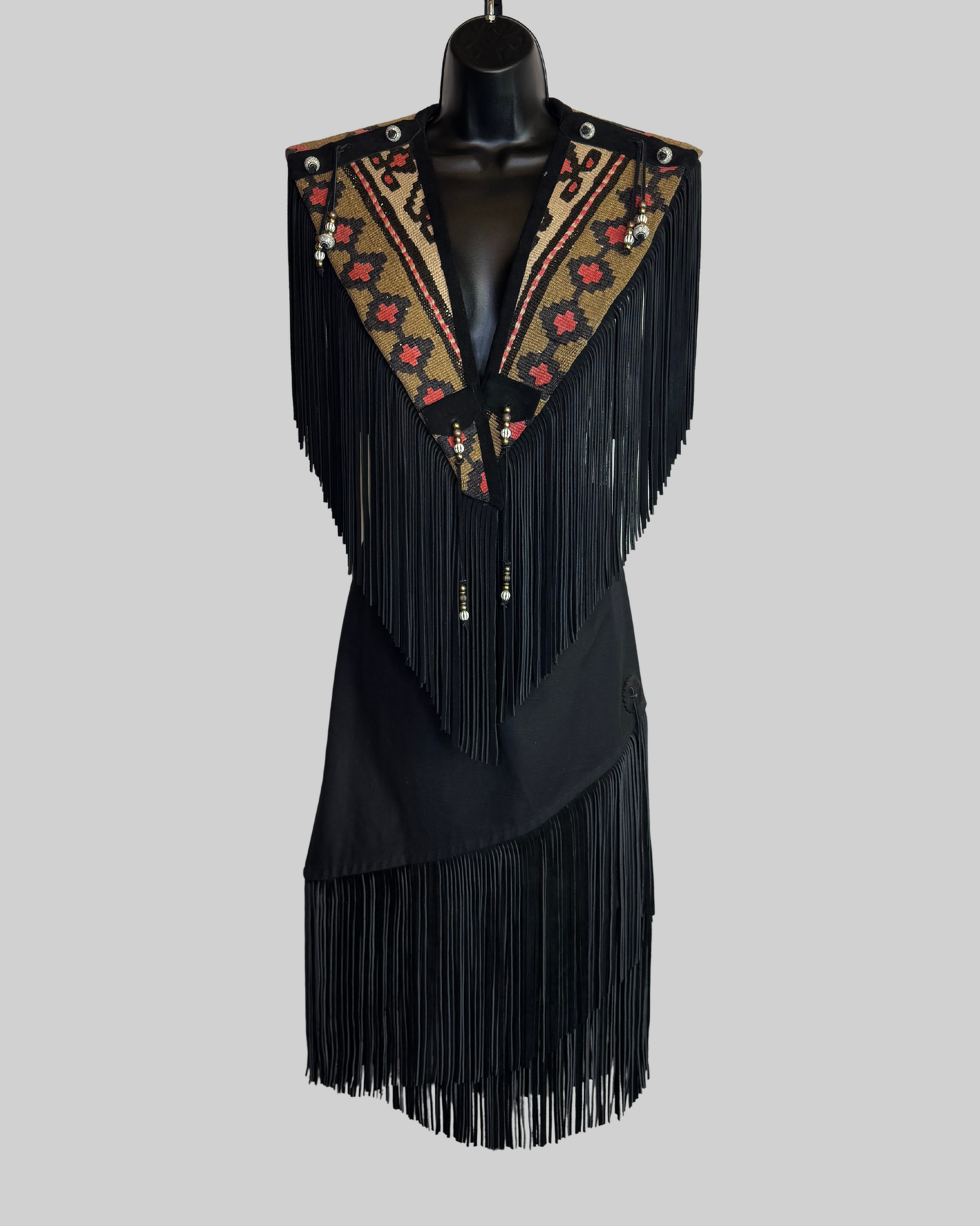 S. Hyde for Signature Rugs Woven Fringe Vest (HAS MATCHING SKIRT)