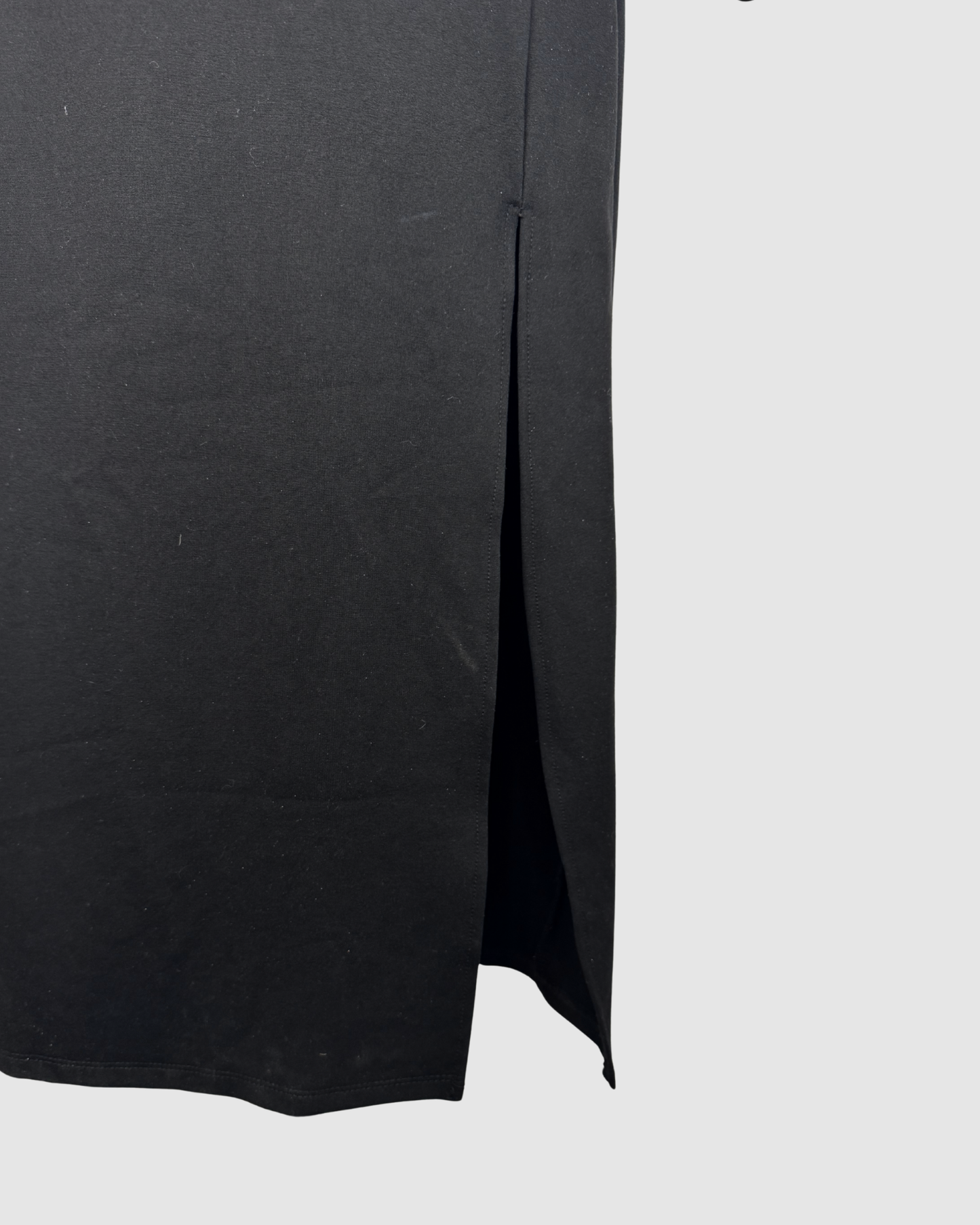 Celia Illusion Black Mesh Twist Front Long Sleeve Fitted Midi Dress