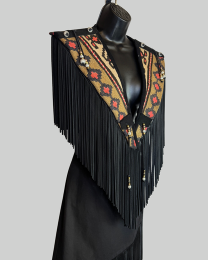 S. Hyde for Signature Rugs Woven Fringe Vest (HAS MATCHING SKIRT)
