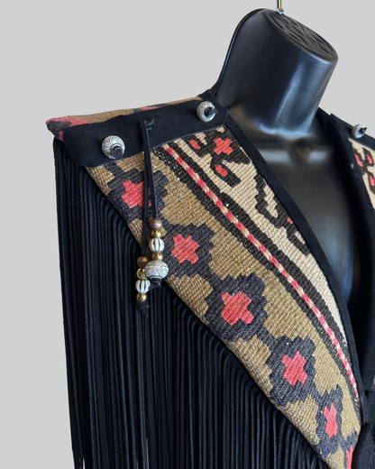 S. Hyde for Signature Rugs Woven Fringe Vest (HAS MATCHING SKIRT)