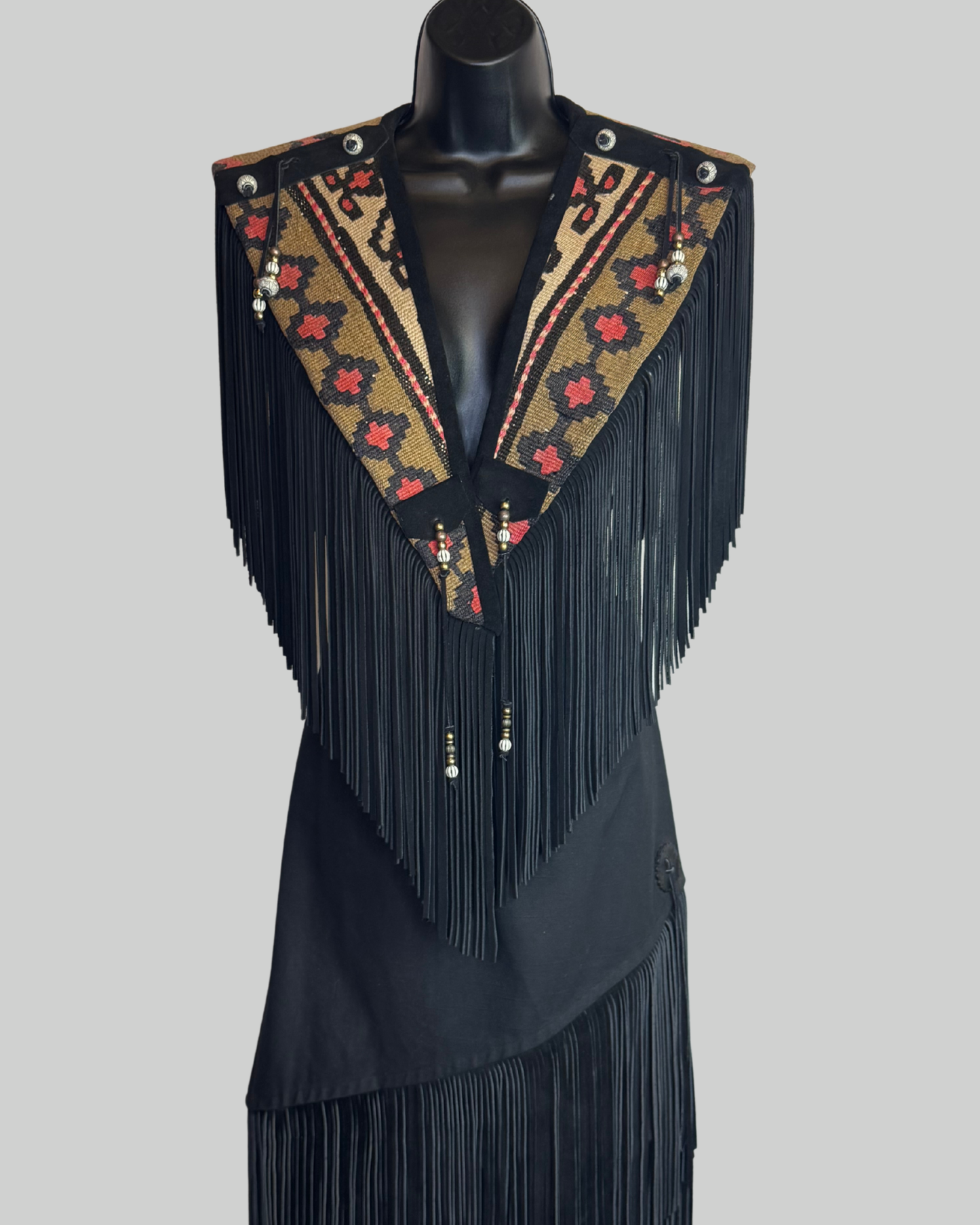 S. Hyde for Signature Rugs Woven Fringe Vest (HAS MATCHING SKIRT)