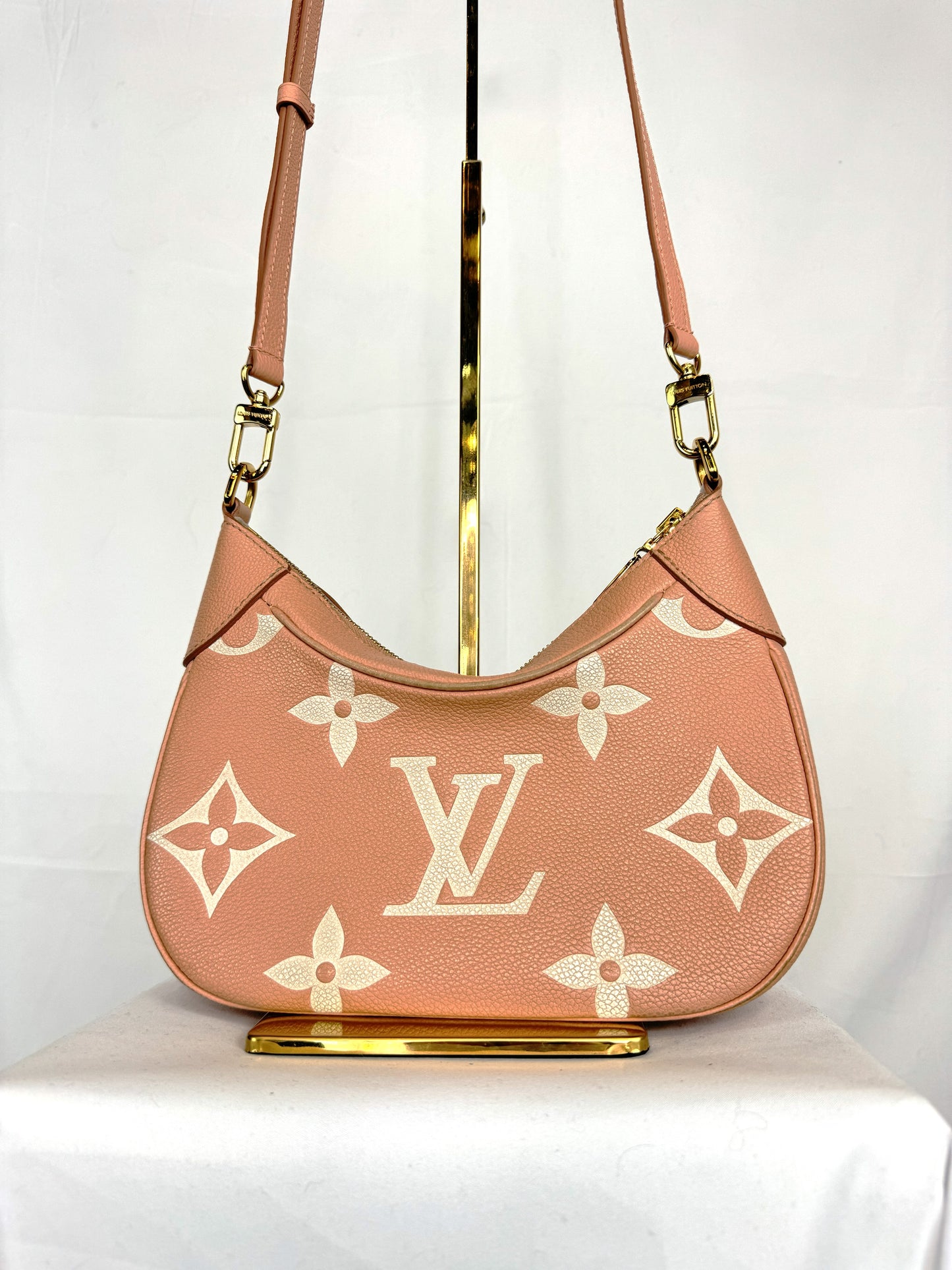 W BOX- Louis Vuitton Pink Monogram Bagatelle NM Crossbody Bag