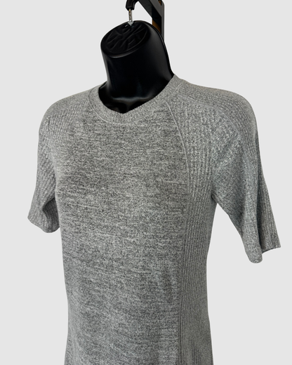 Rag & Bone Heather Grey 1/2 Sleeve Crew-Neck T-Shirt