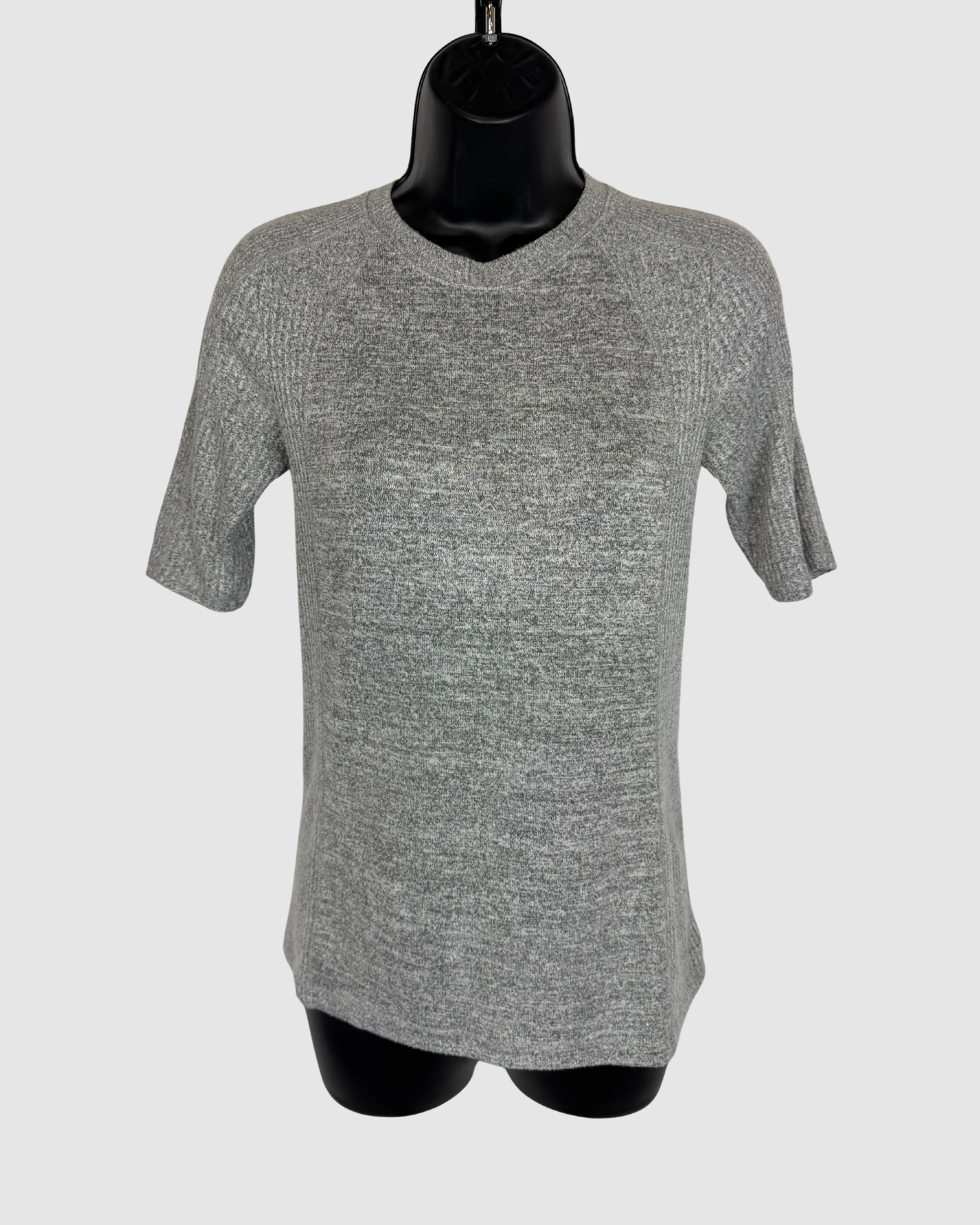Rag & Bone Heather Grey 1/2 Sleeve Crew-Neck T-Shirt