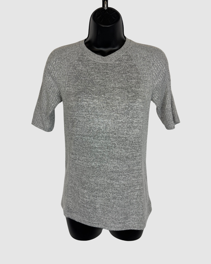Rag & Bone Heather Grey 1/2 Sleeve Crew-Neck T-Shirt