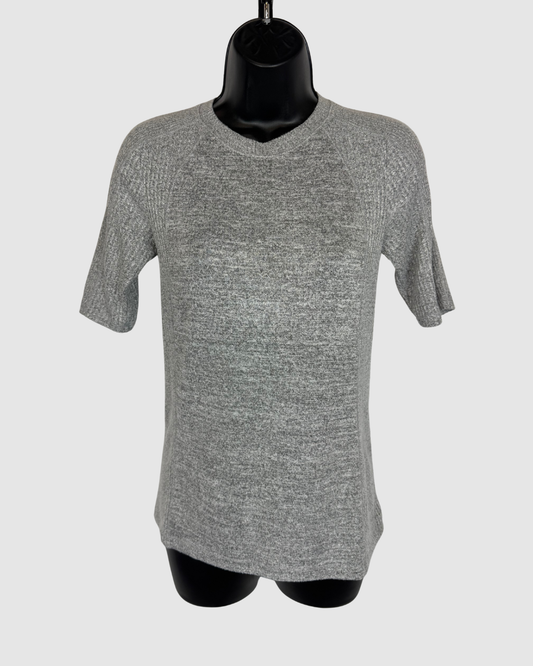Rag & Bone Heather Grey 1/2 Sleeve Crew-Neck T-Shirt