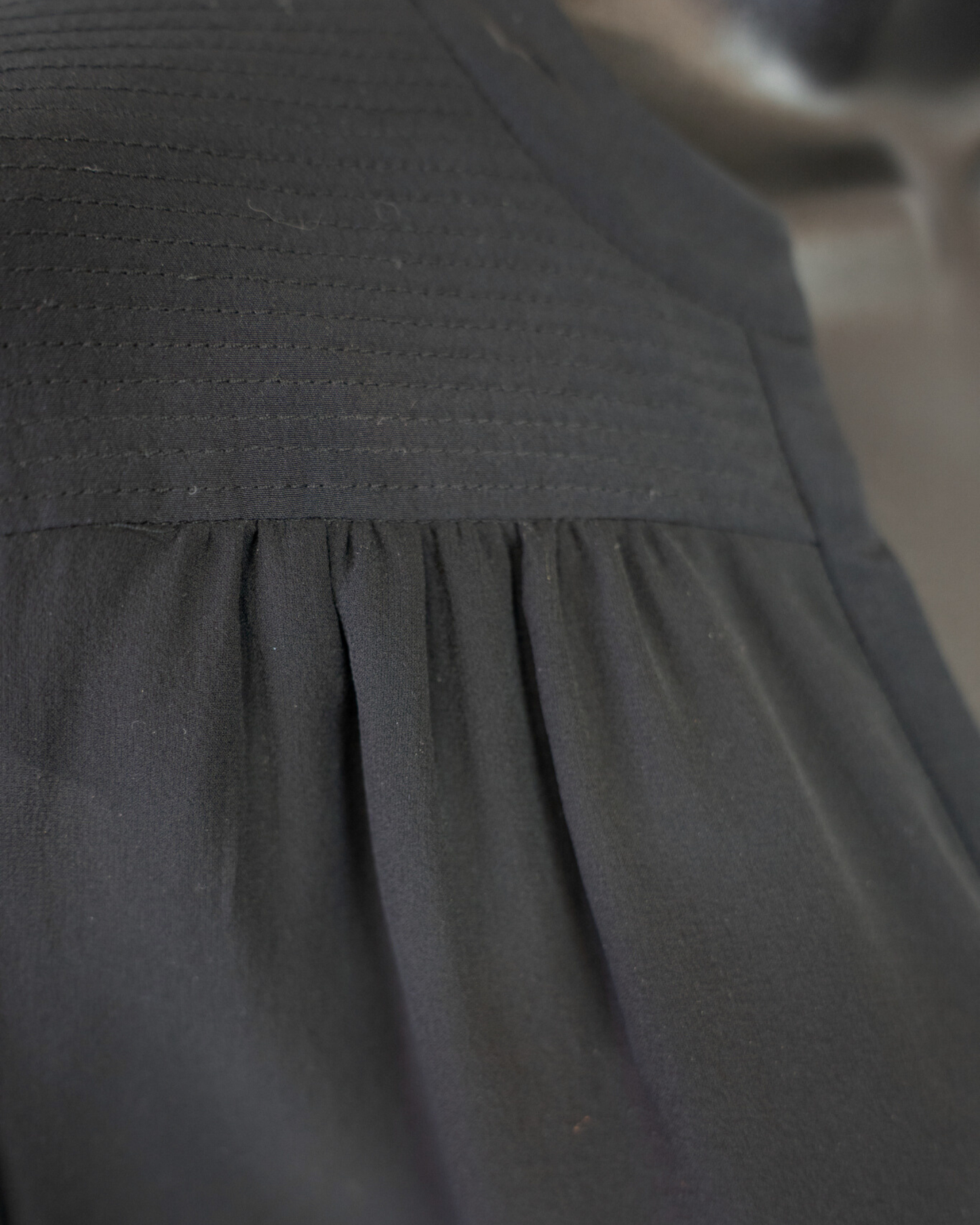 Diane Von Furstenberg Silk Black Sheer Long Sleeve Button Blouse