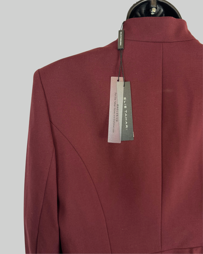 Elie Tahari Burgundy Single Button Blazer NWT