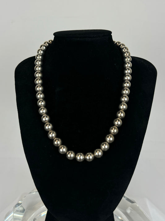 Tiffany & Co Hardware Ball Sterling Silver Beaded Necklace