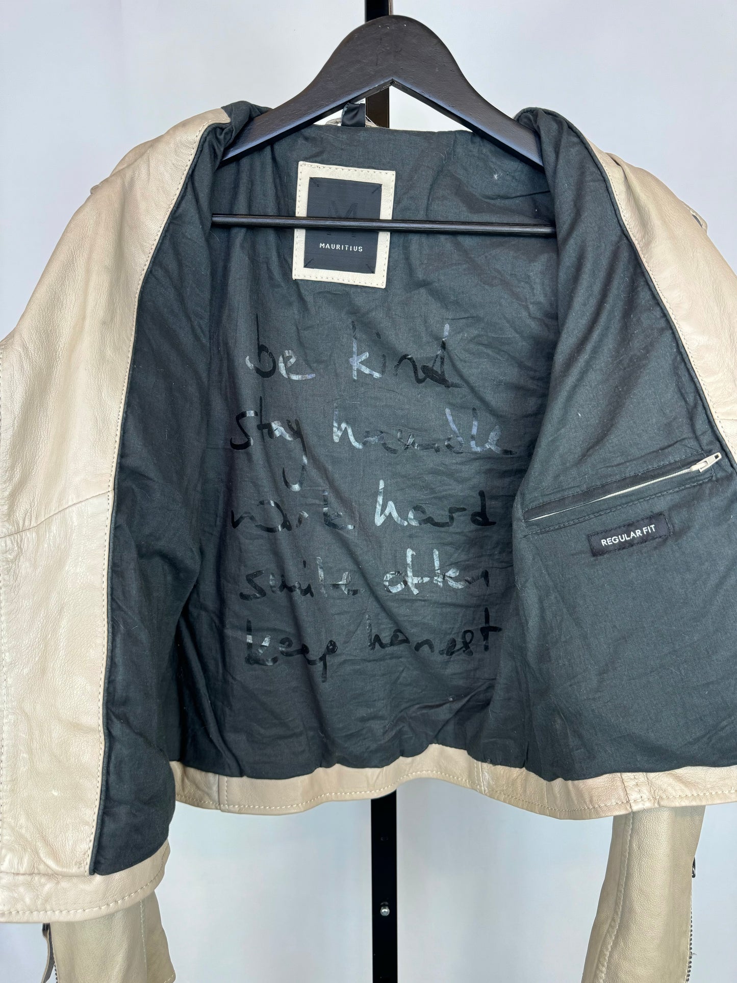 Mauritius Tan Lamb Leather Jacket