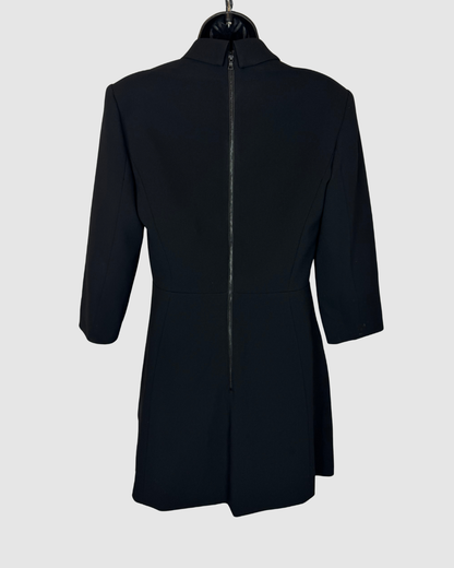 Alice + Olivia Black 1/2 Sleeve Blazer Mini Dress