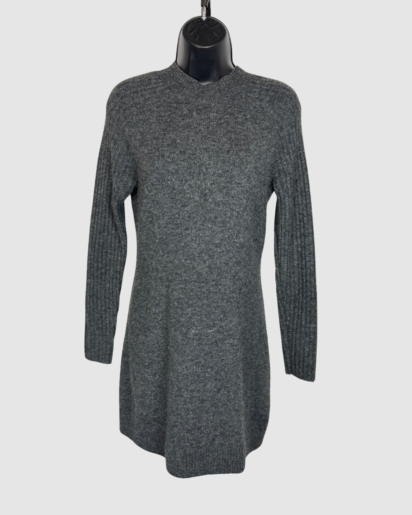 Abercrombie & Fitch Grey Long Sleeve Knee-Length Sweater Dress