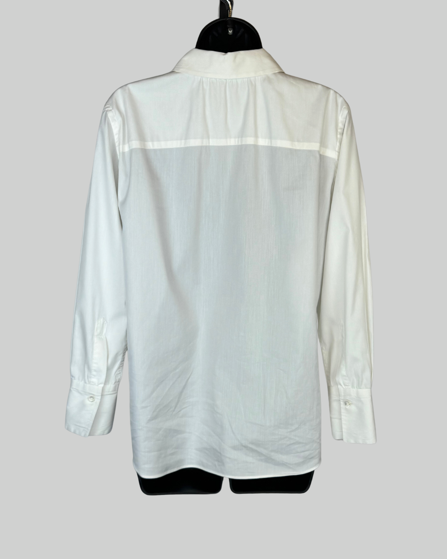 Brunello Cucinelli White Button Up Long Sleeve Blouse
