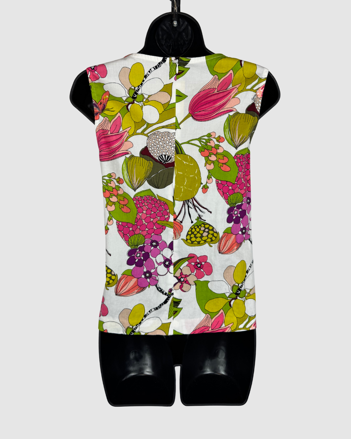 Trina Turk White w Multicolor Print Sleeveless Top (Part of Set)